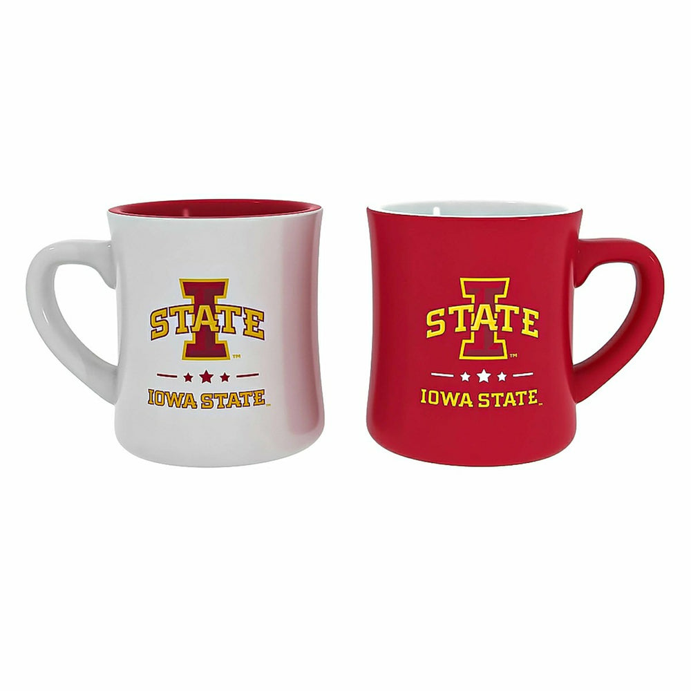 Iowa State University 10oz Ceramic Cup Set, 2pc - Collegiate Home