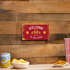 Iowa State University Wood Wall Sign, 6x11 - Collegiate Home