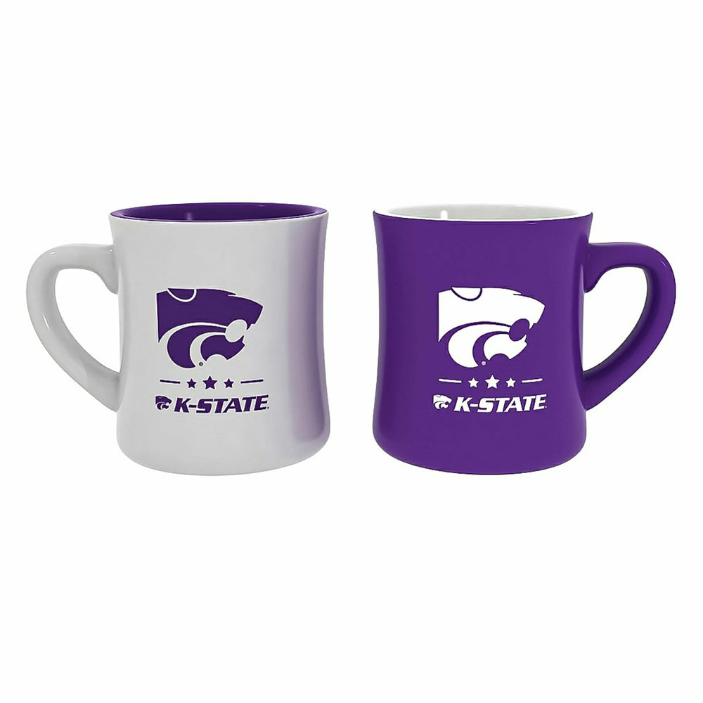 Kansas State University 10oz Ceramic Cup Set, 2pc - Collegiate Home