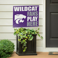 Kansas State University Coroplast Yard Sign "Fans Play Here" - Collegiate Home