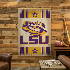 Louisiana State University, Canvas Wall Tapestry, Large, 54x36 - Collegiate Home