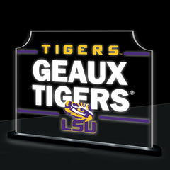 Louisiana State University College Rectangle Desklite LED Decor - Collegiate Home
