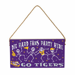 Louisiana State University Halloween Wood Wall Sign, 6x11 - Collegiate Home