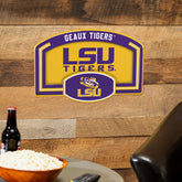 Louisiana State University USA Embossed Steel Wall Sign, 11" x 17" - Collegiate Home