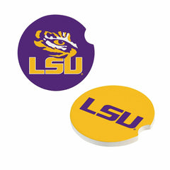 Louisiana State University Car Coaster Set, 2pc - Collegiate Home