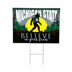 Michigan State University Yard Sign, Bigfoot - Collegiate Home