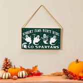 Michigan State University Halloween Wood Wall Sign, 6x11 - Collegiate Home