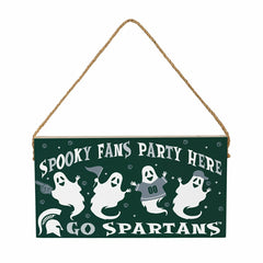 Michigan State University Halloween Wood Wall Sign, 6x11 - Collegiate Home