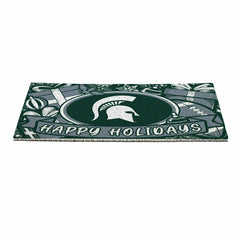 Michigan State University Holiday PVC Mat, 28"x16" - Collegiate