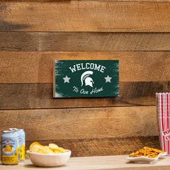 Michigan State University Wood Wall Sign, 6x11 - Collegiate Home