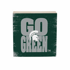 Michigan State University Plock, Down Home Fans, 6x6 - Collegiate Home