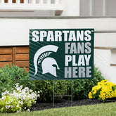 Michigan State University Coroplast Yard Sign "Fans Play Here" - Collegiate Home