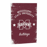Mississippi State University Wood Wall Sign, 16x24 - Collegiate Home