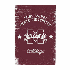 Mississippi State University Wood Wall Sign, 16x24 - Collegiate Home