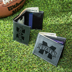 Mississippi State University, Bi-Fold and Tri-Fold Wallet Gift Set, Bl - Collegiate Home