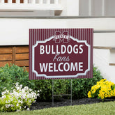 Mississippi State University Coroplast Yard Sign, "Fans Welcome" - Collegiate Home