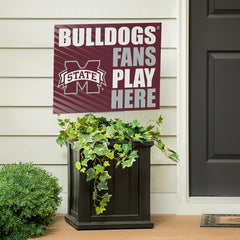 Mississippi State University Coroplast Yard Sign "Fans Play Here" - Collegiate Home