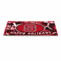 North Carolina State University Holiday PVC Mat, 28"x16" - Collegiate