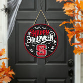 North Carolina State University Halloween Round Door Décor with Hangin - Collegiate Home