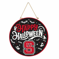 North Carolina State University Halloween Round Door Décor with Hangin - Collegiate Home
