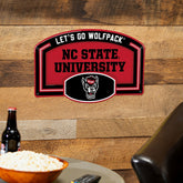 North Carolina State University USA Embossed Steel Wall Sign, 11" x 17 - Collegiate Home