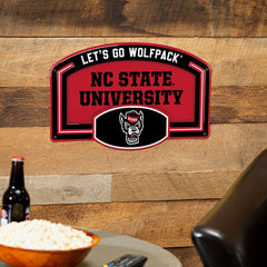 North Carolina State University USA Embossed Steel Wall Sign, 11" x 17 - Collegiate Home
