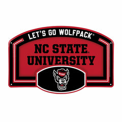 North Carolina State University USA Embossed Steel Wall Sign, 11" x 17 - Collegiate Home