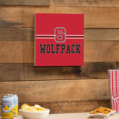 North Carolina State University Wood Wall Sign, 12x12 - Collegiate Home