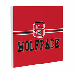 North Carolina State University Wood Wall Sign, 12x12 - Collegiate Home