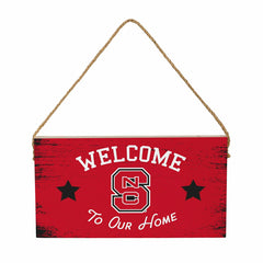 North Carolina State University Wood Wall Sign, 6x11 - Collegiate Home