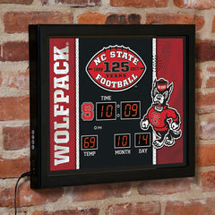 Scoreboard Wall Clock, North Carolina State - Collegiate Home