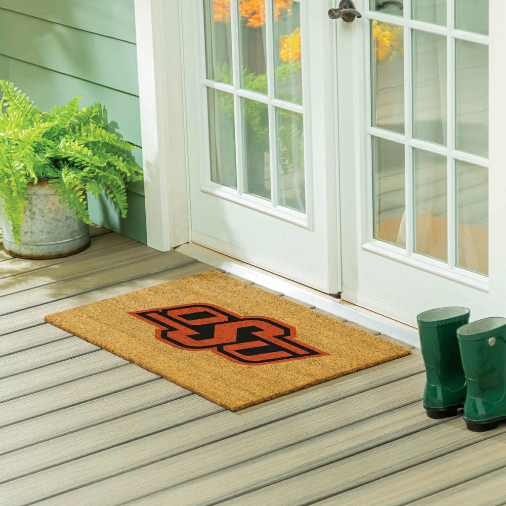 Oklahoma State University Large Full Color Coir Mat, 36"x24" - Collegiate