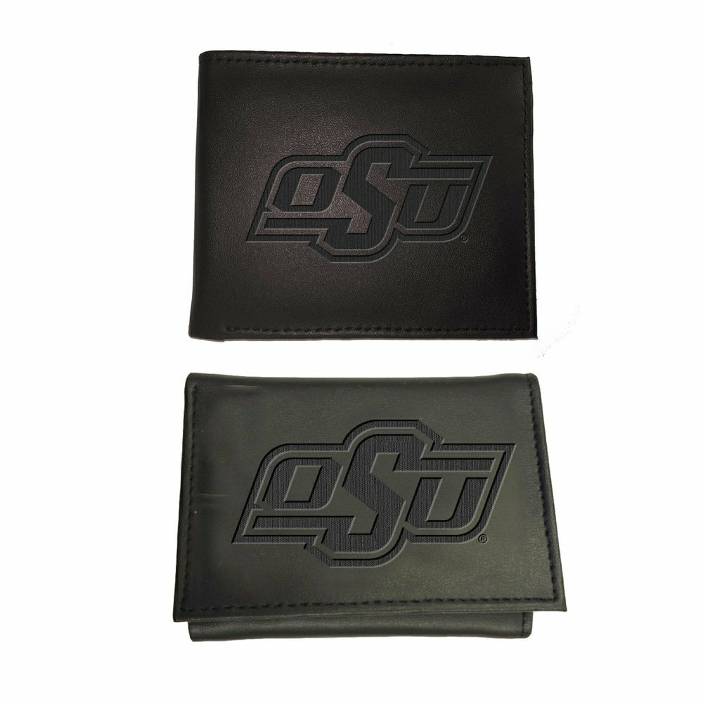 Oklahoma State University, Bi-Fold and Tri-Fold Wallet Gift Set, Black - Collegiate Home