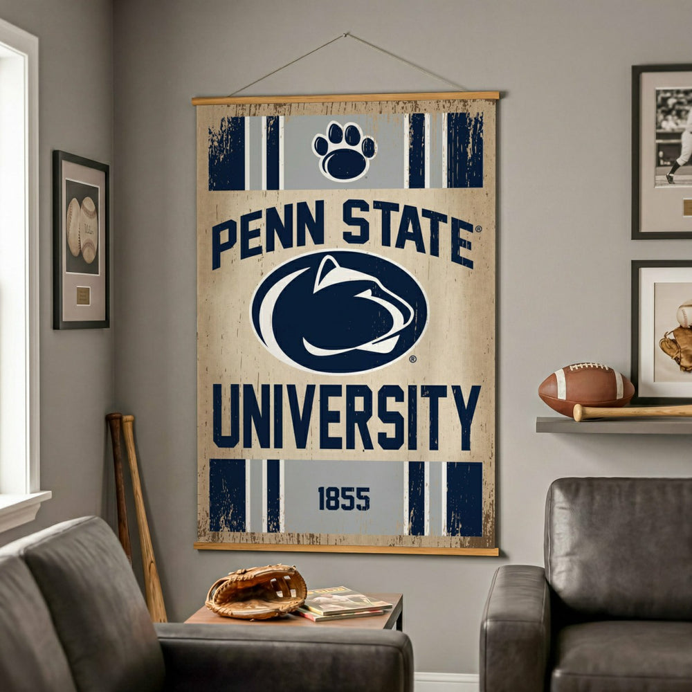 Penn State, Canvas Wall Tapestry, Large, 54x36 - Collegiate Home