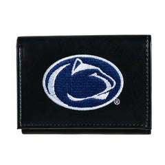 Penn State Black Tri-Fold Embroidered Wallet w/ RFID Blocking - Collegiate Home