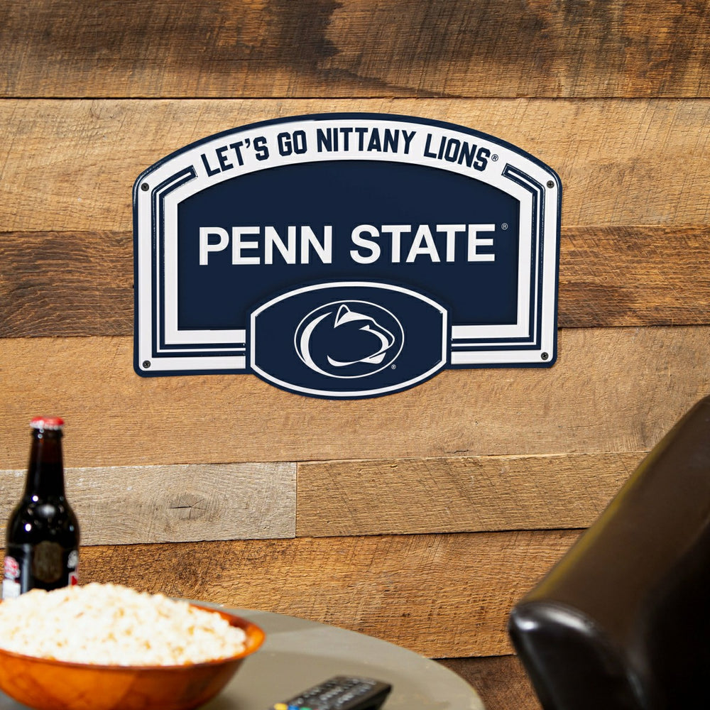 Penn State USA Embossed Steel Wall Sign, 11" x 17" - Collegiate Home