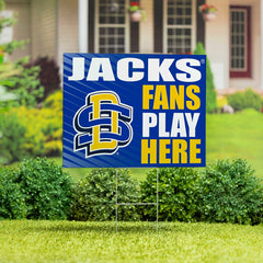 South Dakota State University Coroplast Yard Sign "Fans Play Here" - Collegiate Home