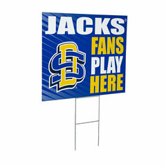 South Dakota State University Coroplast Yard Sign "Fans Play Here" - Collegiate Home