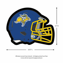 LED Wall Decor, Helmet, South Dakota State University - Collegiate Home