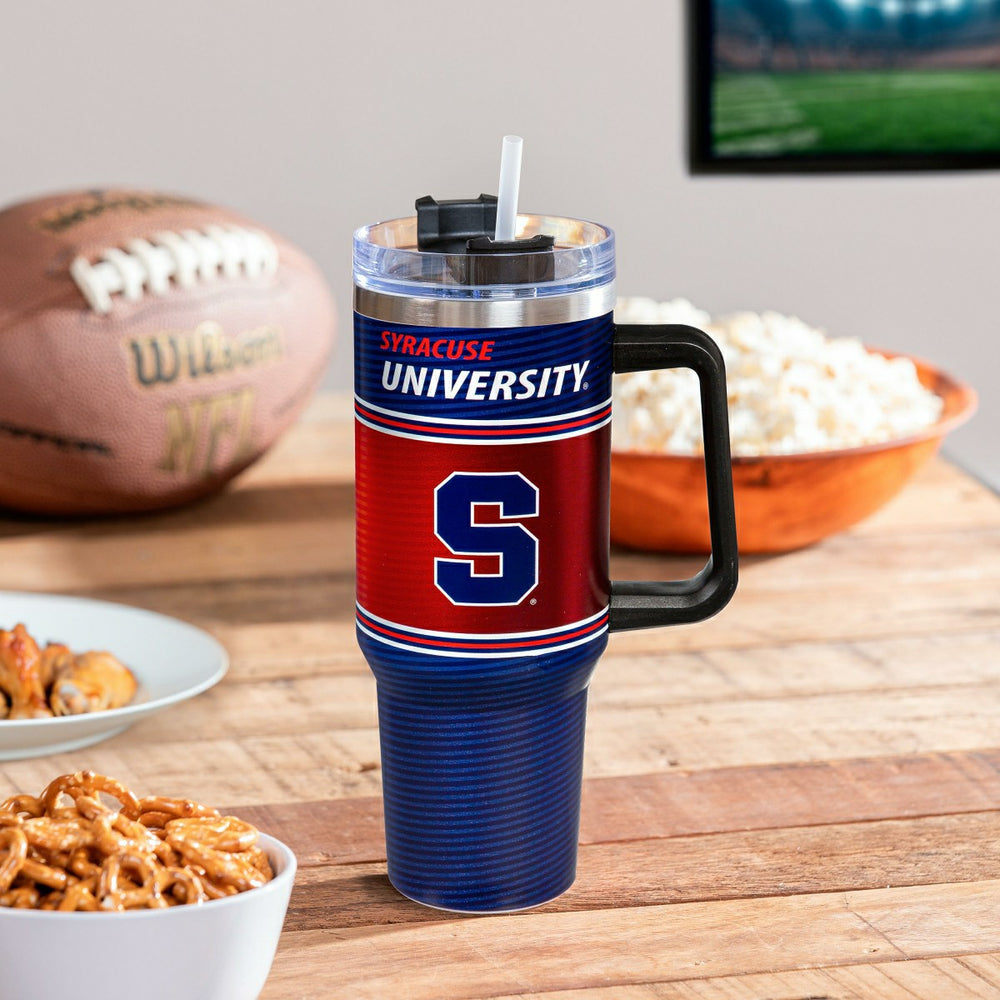 40oz Stainless Steel Canyon Cup w/ Straw, Syracuse University - Collegiate Home