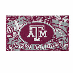 Texas A&M Holiday PVC Mat, 28"x16" - Collegiate