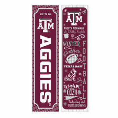 46" Double Sided Leaner, Texas A&M, Winter Seasonal - Collegiate Home