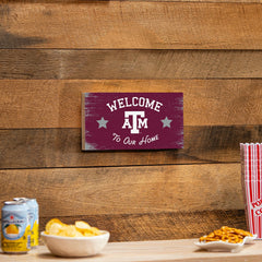 Texas A&M Wood Wall Sign, 6x11 - Collegiate Home