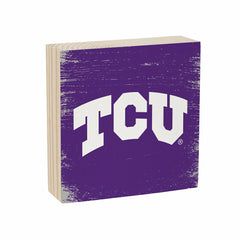 Texas Christian University Plock, Down Home Fans, 6x6 - Collegiate Home