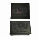 Texas Christian University, Bi-Fold and Tri-Fold Wallet Gift Set, Blac - Collegiate Home