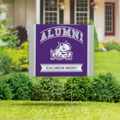Texas Christian University Coroplast Yard Sign Alumni - Collegiate Home