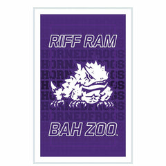 Texas Christian University College Rectangle Neolite LED Decor - Collegiate Home
