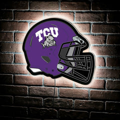 LED Wall Decor, Helmet, Texas Christian University - Collegiate Home