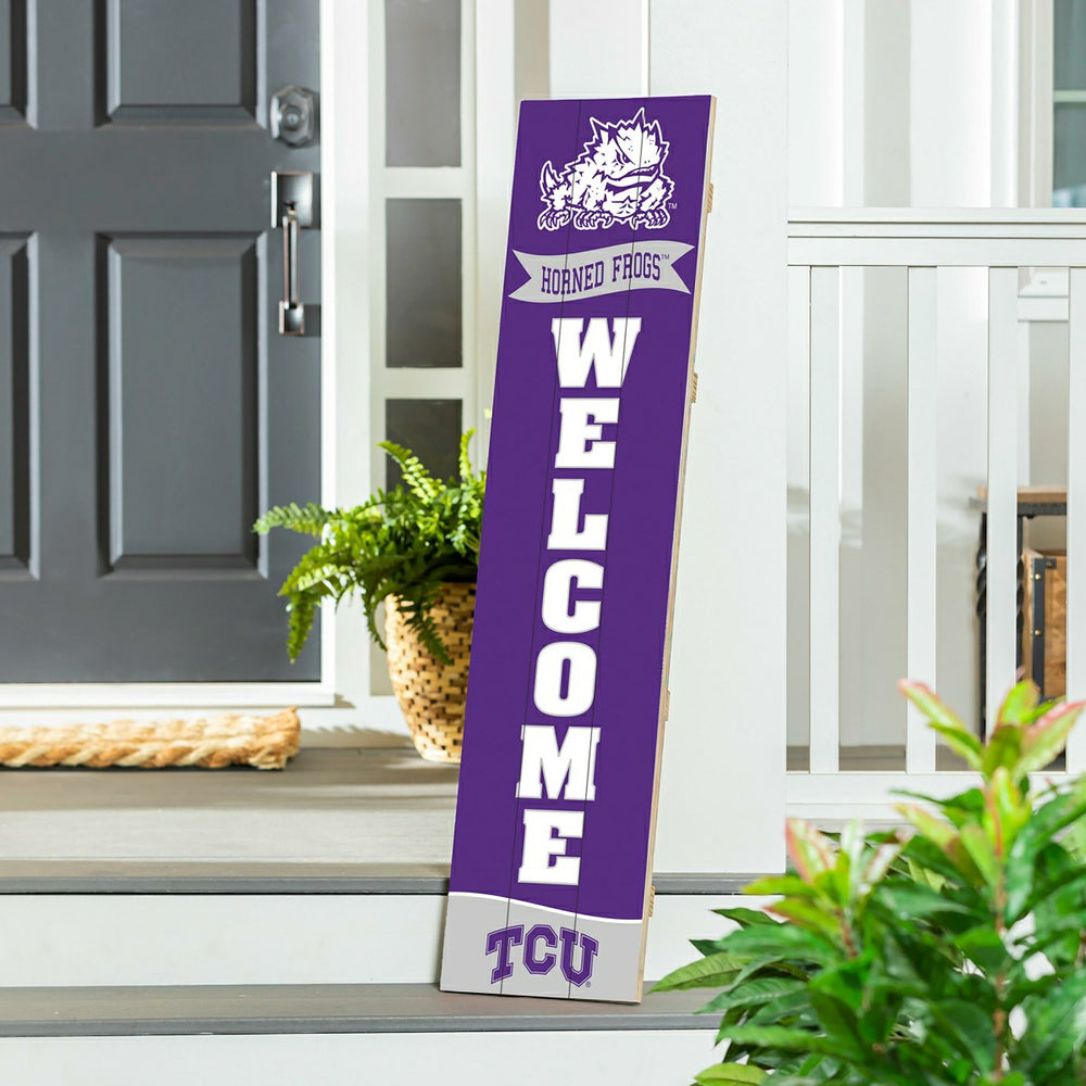 Texas Christian University Large Single Sided Leaner, 46" - Collegiate Home
