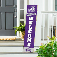 Texas Christian University Large Single Sided Leaner, 46" - Collegiate Home